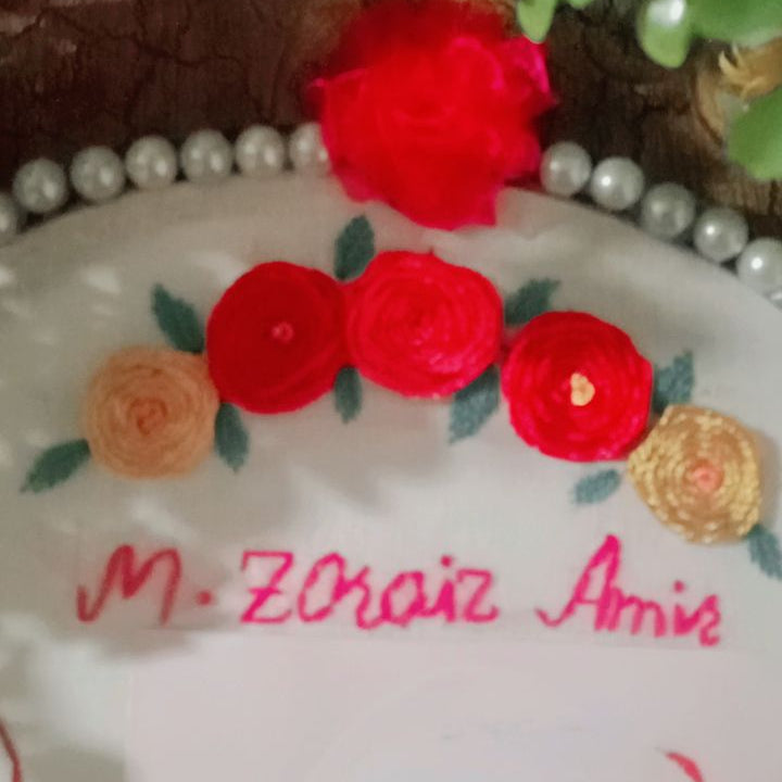 New baby wellcome embroidery hoop