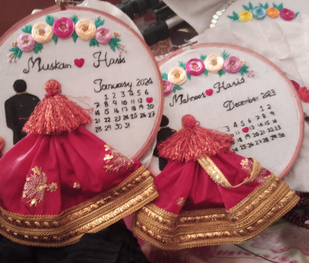 wedding embroidery hoop