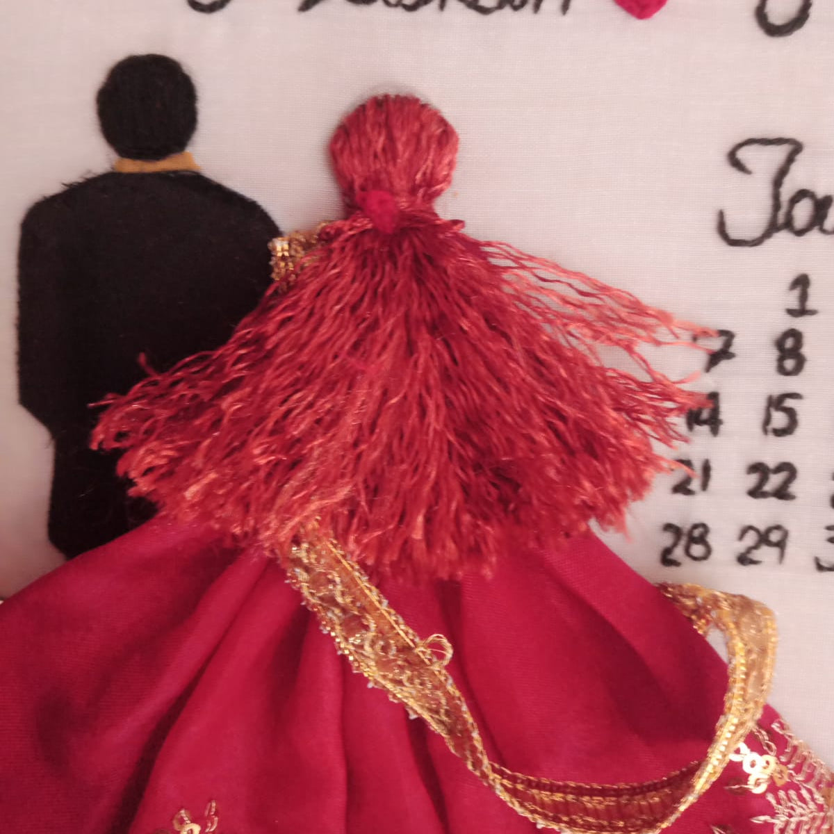 wedding embroidery hoop